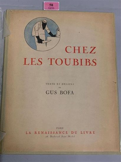 null * BOFA (Gus). Chez les toubibs. Paris, La Renaissance du Livre, [1917]. In-4,...