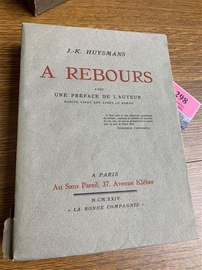 null * [LEROUX]. HUYSMANS (Joris-Karl). À rebours. Paris, Au sans pareil, 1924. In-8,...