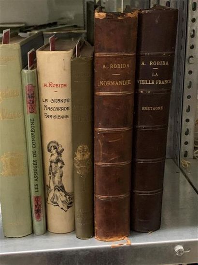 null * ROBIDA. La vieille France : Normandie. Paris, Librairie illustrée. In-4, demi-chagrin...