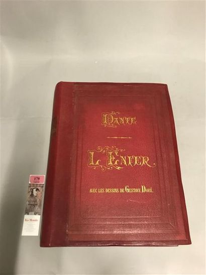 null * DORÉ. DANTE. L'enfer.
Hachette, 1862
In-folio, reliure éditeur, dos remplacé...