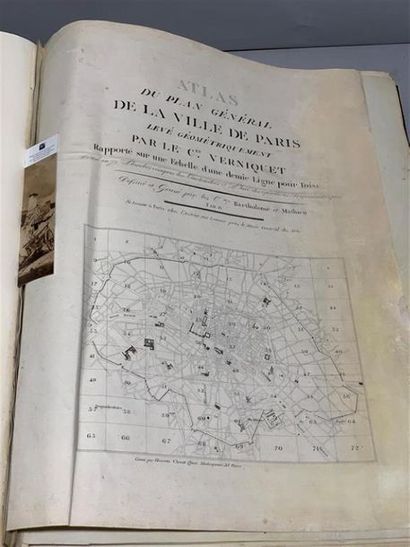null [Paris]. VERNIQUET (Edme). Atlas du Plan général de la ville de Paris levé géométriquement...