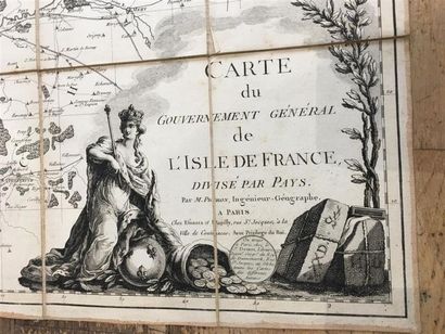 null [Carte géographique]. PICHON. Carte du gouvernement général de l'Isle de France....