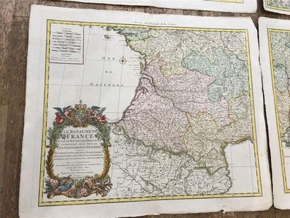 null [Carte géographique]. Le royaume de France divisé en toutes ses provinces comprises...