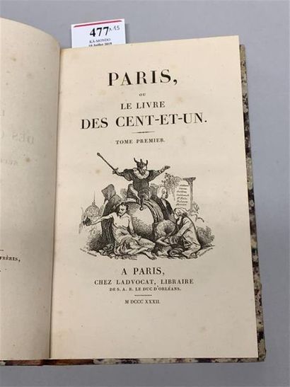 null [Paris]. Paris ou le livre des Cent-et-un. Paris, chez Ladvocat, 1832. 15 vol....