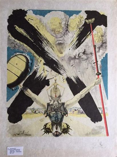 null Salvador DALI (1904-1989), d'après.
Saint Jacques le grand Santiago.
Lithographie...