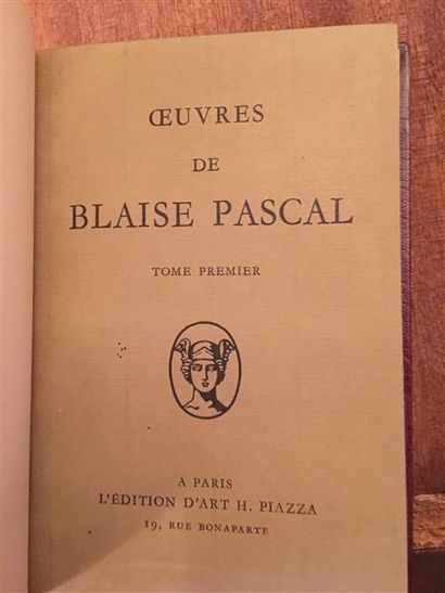 null Littérature française : Ensemble d'ouvrages : 
- PASCAL (Blaise). OEuvres. Paris,...