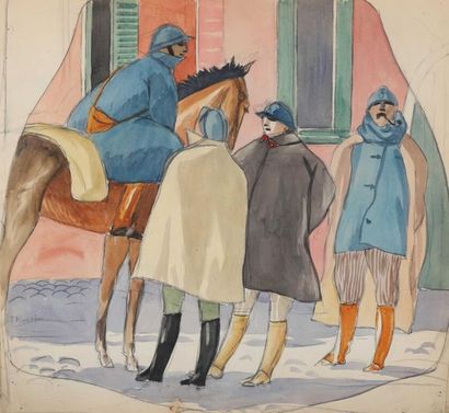 Jules FLANDRIN (1871-1947). Jules FLANDRIN (1871-1947).
Vingt-deux maquettes de tapisserie...
