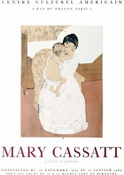  Mary Cassatt 1959CASSATT MARY ( After
Mourlot
Aff. Covered / Vintage Poster on Linnen... Gazette Drouot