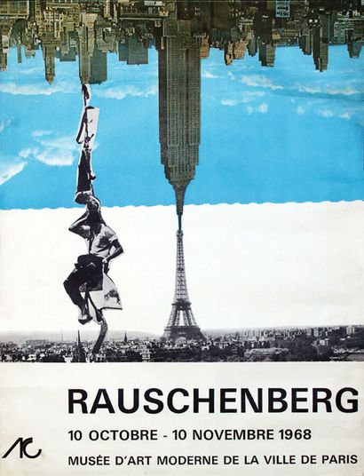  RAUSCHENBERG ROBERT Rauschenberg Musée d'Art Moderne de la Ville de Paris. 1968.... Gazette Drouot