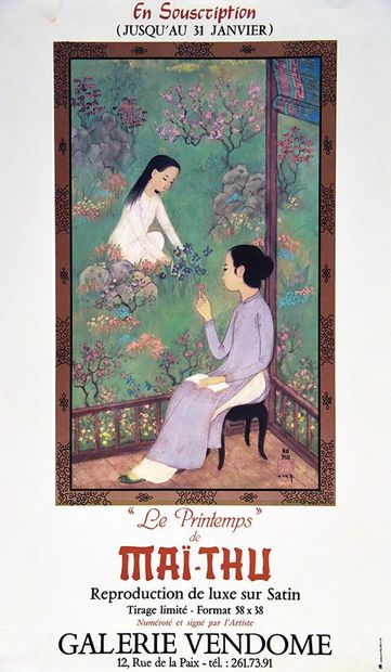  MAI THU ( Mai Trung Th?)
Mai-Thu Le Printemps Galerie Vendôme	Junes et Fils		
Affiche... Gazette Drouot