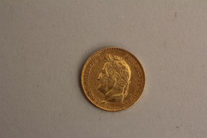 null 1 pièce de 40 FF en or, 1834