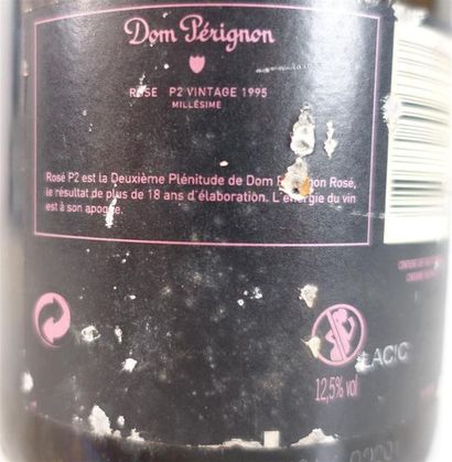 null 1 bouteille de CHAMPAGNE Dom Pérignon, P2, rosé, 1995