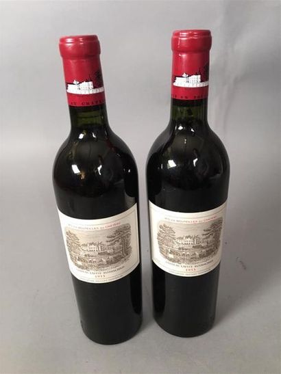 null 2 bouteilles CH. LAFITE-ROTHSCHILD, 1er Gcc, Pauillac, 1953 (Reconditionnées...