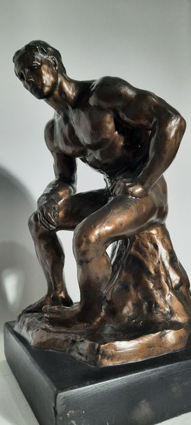 Auguste Rodin Jeune homme musclé Sculpture Auguste Rodin Gazette Drouot