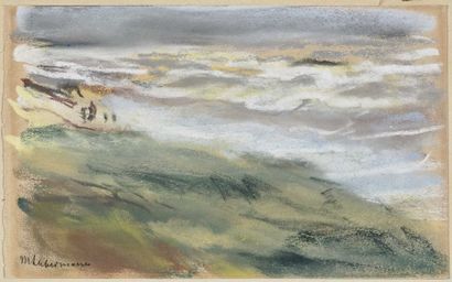 Max Liebermann, 1847 - Berlin - 1936 - Beach Scene, Noordwijk Max Liebermann, 1847... Gazette Drouot