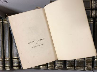  Gustave Flaubert. Oeuvres complètes. 16 volumes. Paris, Louis Conard Libraire-Editeur.... Gazette Drouot