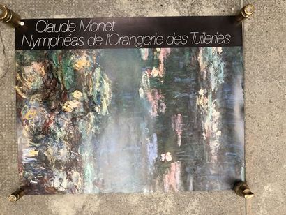 Claude Monet Claude MONET (1840-1926), affiche d'exposition pour les Nympéhas de... Gazette Drouot