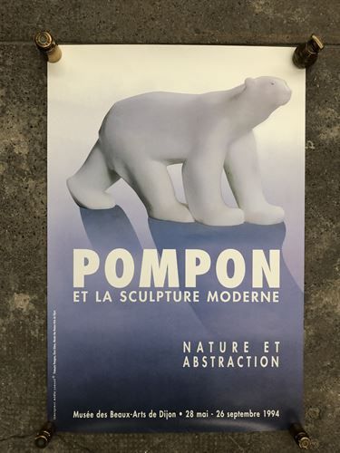 François Pompon François POMPON (1855-1933), affiche d'exposition pour le Musée des... Gazette Drouot