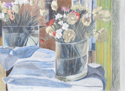 null SOKOLOV Vladimir (1940)
Still life with flowers
Pastel and felt pen on cardboard
Signed...