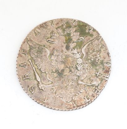 null Catherine II ruble, 1770
Silver
25 g., as is.

Рубль Екатерина II, 1770
Серебро
25...