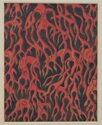 null BILINSKY Boris (1900-1948)
Abstraction, circa 1920s
Gouache on paper
Monogrammed...