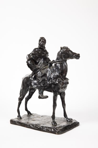 TROUBETSKOY Paul (1866-1938)
Bédouin à cheval
Bronze
Signé...