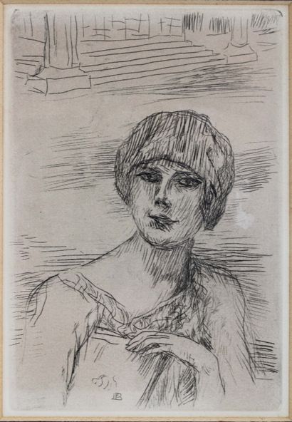 PIERRE BONNARD Pierre Bonnard (1867-1947), Sainte Monique, gravure, 1930, dimensions... Gazette Drouot