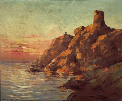null Tony CARDELLA (1898-1976)


Coucher de soleil sur l'île de la Pietra, Île-Rousse.


Huile...
