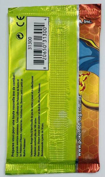 null POKEMON CARDS
Sealed booster.
Edition: Ex Rouge Feu & Vert Feuille, 2004.
Illustration...