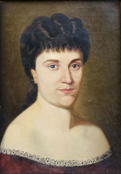 null François PERALDI (1843-1916)
Portrait de femme.
Huile sur toile.
Signée et datée...