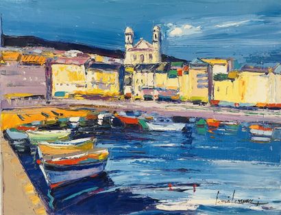 null José LORENZI (1929-2022)
Le vieux-port de Bastia depuis le quai Albert Gillio,...