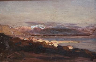 null François CORBELLINI (1863-1943)
Vue d'un paysage Corse, environs d'Ajaccio.
Huile...