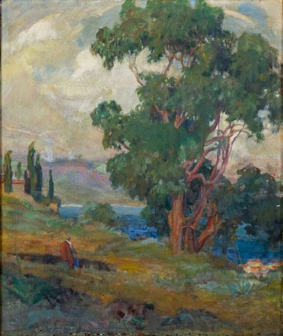 null Léon Charles CANNICCIONI (1879-1957)
Le Salario, Ajaccio, Corse.
Huile sur toile...
