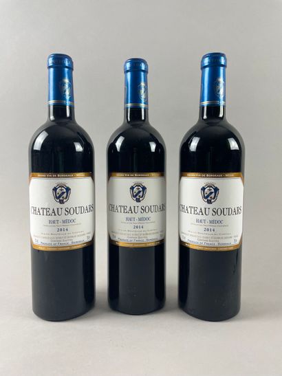 HAUT-MÉDOC
Château Soudars, 2014.
3 bouteilles.
NIveaux...