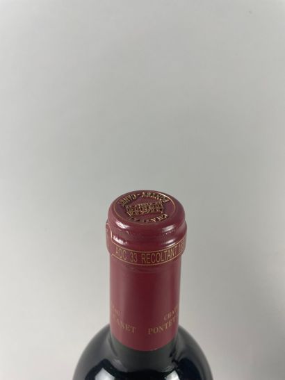 null PAUILLAC
Château Pontet-Canet, 2001.
1 bouteille, Grand Cru Classé.
Niveau ...