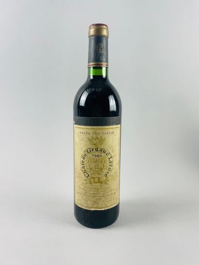 null SAINT-JULIEN
Château Gruaud Larose, 1980.
Grand Cru Classé.
1 bouteille.
Niveau...