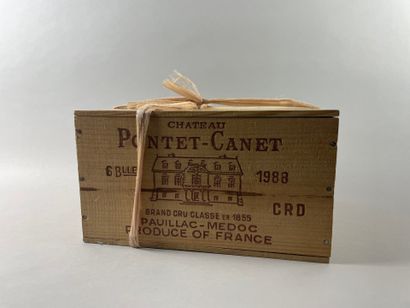 PAUILLAC
Château Pontet-Canet, 1988.
6 bouteilles.
Dans...