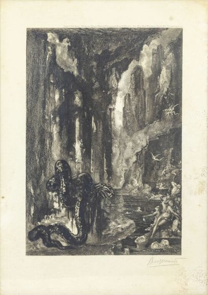 null Félix BRACQUEMOND (1833-1914) after Gustave MOREAU
The Teste and Tail of the...
