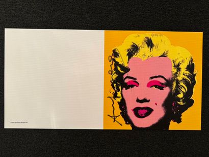  Andy WARHOL (1928-1987), d'après
Marilyn
A Print Retrospective - Carton d'invitation... Gazette Drouot