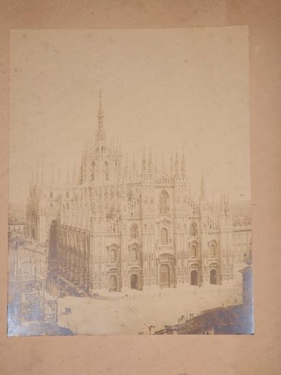null PHOTOGRAPHIE.
 ITALIE et GRECE. Circa 1870-1900. Ensemble de six tirages divers,...