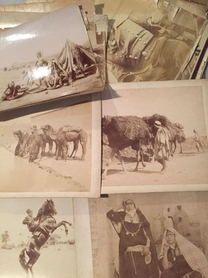 null PHOTOGRAPHIE.
 ORIENT, Afrique, Sahara (sur les thèmes de). Circa 1880-1920....