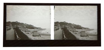 null STEREO.
 AUTOCHROMES. PHOTOGRAPHIE, plaque de verres stéréoscopiques et monos...