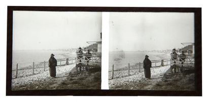 null STEREO.
 AUTOCHROMES. PHOTOGRAPHIE, plaque de verres stéréoscopiques et monos...