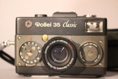 null APPAREIL PHOTOGRAPHIQUE. ROLLEI. Boitier Rollei 35 Classic Black (Germany, bicolor,...