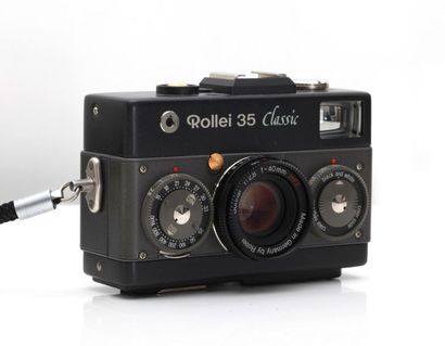 null APPAREIL PHOTOGRAPHIQUE. ROLLEI. Boitier Rollei 35 Classic Black (Germany, bicolor,...