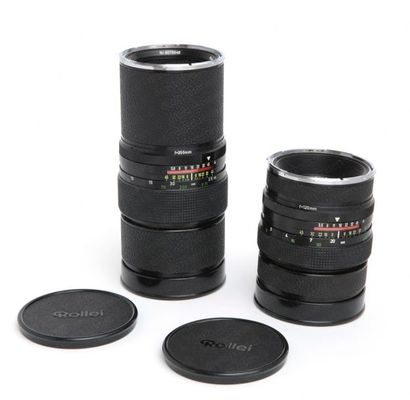 null APPAREIL PHOTOGRAPHIQUE. OBJECTIF.
Ensemble de deux objectifs : Carl Zeiss S-Planar...