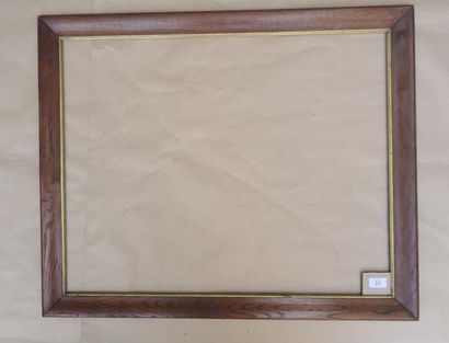null Cadre en chêne mouluré, vue dorée à la mecca Fin XIXème siècle 59,2 x 73,9 cm...
