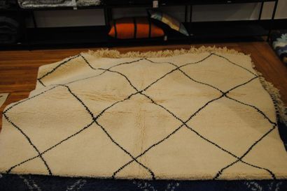 null Tapis marocain en laine à motif de losange 200 x 300 cm prix de vente boutique...