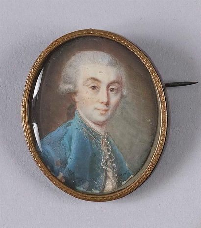 null ECOLE FRANCAISE Dernier Tiers du XVIIIe siècle 



Portrait d'homme coiffé d'une...
