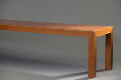 null Grande table en bois naturel

 H 85 cm, Long. : 315 cm, L : 75 cm